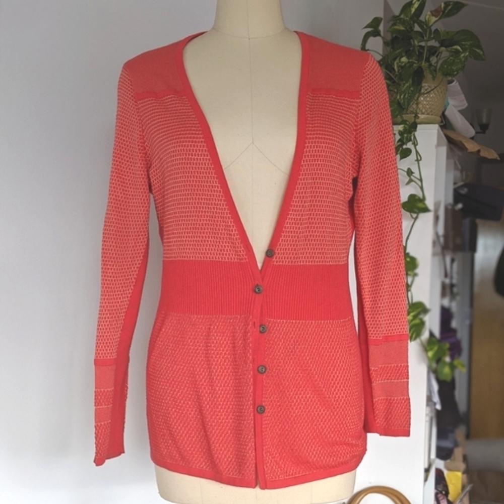 Fire engine red Nic and Zoe Cardigan L
